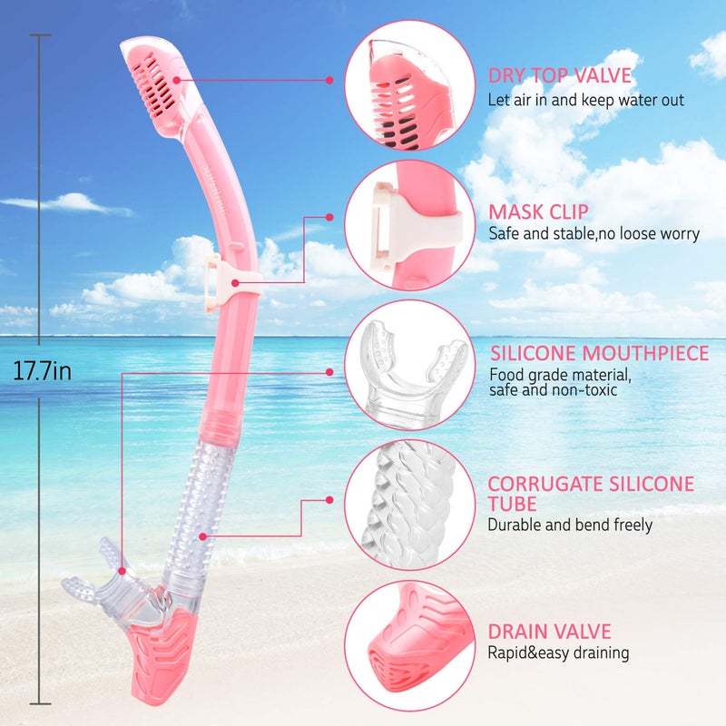 Supertrip 2024 Snorkeling Gear for Adults, Anti-Fog Snorkel Set, Tempered Glass Snorkel Mask Adult, Anti-Leak Snorkel Snorkeling Gear, Scuba Diving Mask and Snorkel for Women Men Youth - Image 5